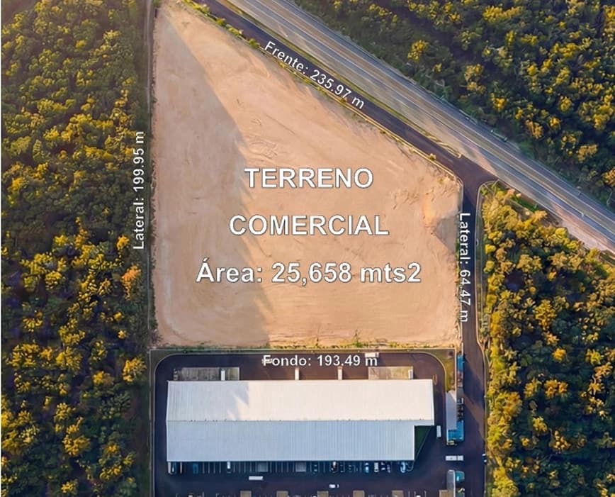Terreno en libramiento Cancún - Mérida