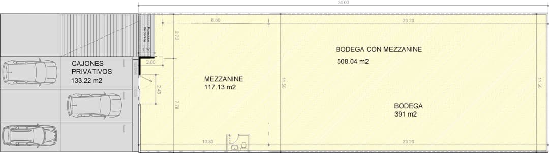 Bodega de 391 m²