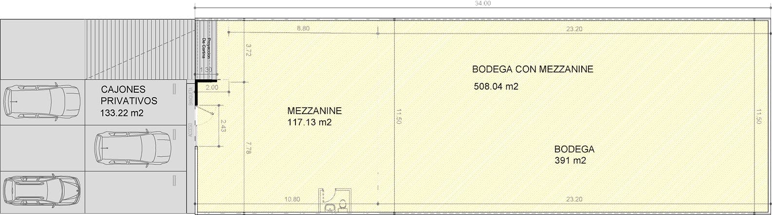 Bodega de 391 m²